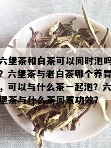 六堡茶和白茶可以同时泡吗？六堡茶与老白茶哪个养胃，可以与什么茶一起泡？六堡茶与什么茶同煮功效？