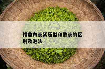 福鼎白茶紧压型和散茶的区别及泡法