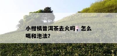 小柑橘普洱茶去火吗，怎么喝和泡法？