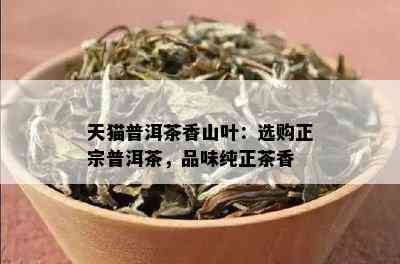 天猫普洱茶香山叶：选购正宗普洱茶，品味纯正茶香