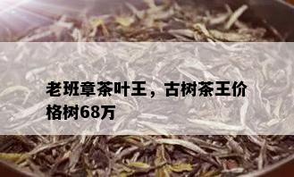 老班章茶叶王，古树茶王价格树68万