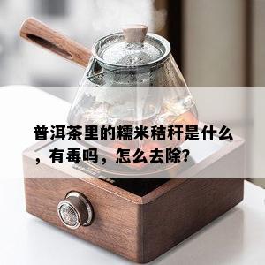 普洱茶里的糯米秸秆是什么，有吗，怎么去除？