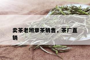 卖茶老班章茶销售，茶厂直销