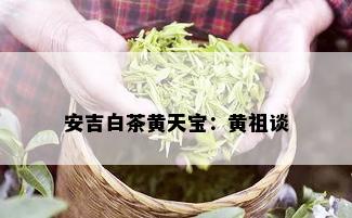 安吉白茶黄天宝：黄祖谈