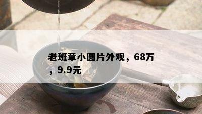 老班章小圆片外观，68万，9.9元