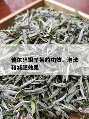 普尔碎银子茶的功效、泡法和减肥效果