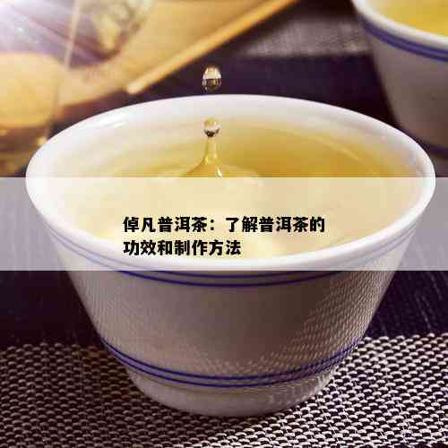 倬凡普洱茶：了解普洱茶的功效和制作方法