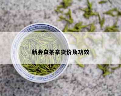 新会白茶拿货价及功效