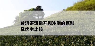 普洱茶饼撬开和冲泡的区别及优劣比较