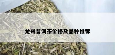 龙哥普洱茶价格及品种推荐