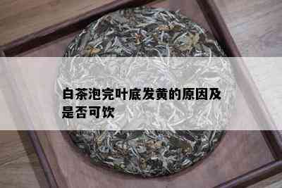 白茶泡完叶底发黄的原因及是否可饮