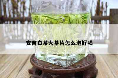 安吉白茶大茶片怎么泡好喝