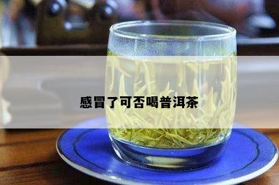 感冒了可否喝普洱茶