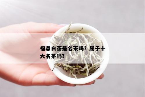 福鼎白茶是名茶吗？属于十大名茶吗？