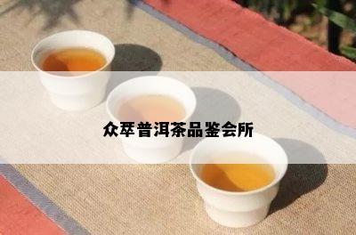 众萃普洱茶品鉴会所