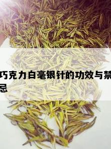 巧克力白毫银针的功效与禁忌