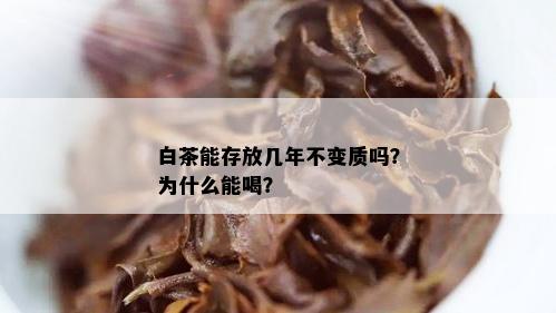 白茶能存放几年不变质吗？为什么能喝？