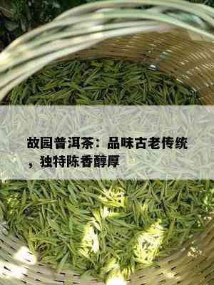 故园普洱茶：品味古老传统，独特陈香醇厚