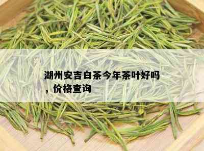 湖州安吉白茶今年茶叶好吗，价格查询