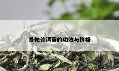 景帕普洱茶的功效与价格