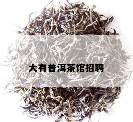 大有普洱茶馆招聘