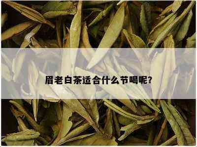 眉老白茶适合什么节喝呢？