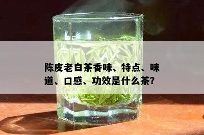 陈皮老白茶香味、特点、味道、口感、功效是什么茶？