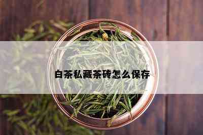 白茶私藏茶砖怎么保存