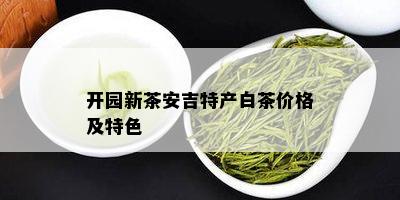 开园新茶安吉特产白茶价格及特色