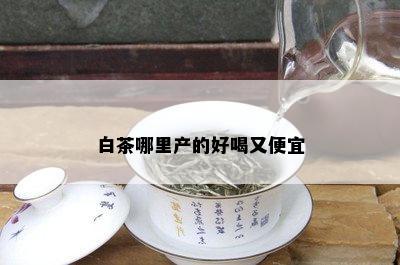 白茶哪里产的好喝又便宜