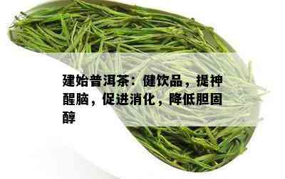 建始普洱茶：健饮品，提神醒脑，促进消化，降低胆固醇