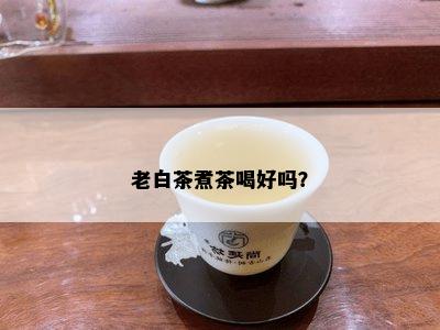 老白茶煮茶喝好吗？