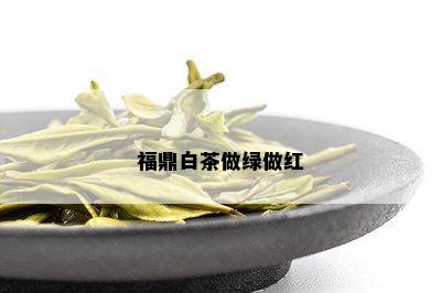 福鼎白茶做绿做红