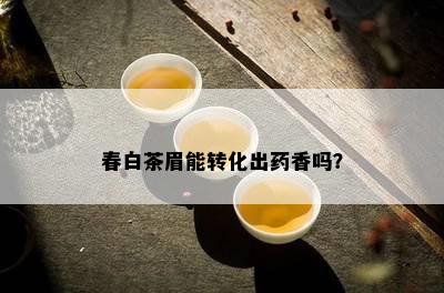 春白茶眉能转化出香吗？