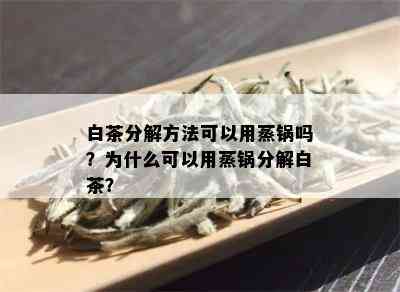 白茶分解方法可以用蒸锅吗？为什么可以用蒸锅分解白茶？