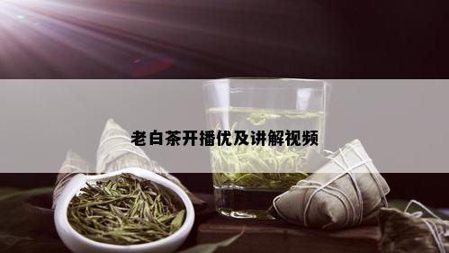 老白茶开播优及讲解视频