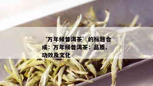 ‘万年候普洱茶’的标题合成：万年候普洱茶：品质、功效及文化