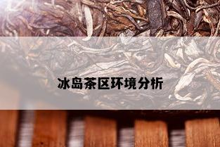 冰岛茶区环境分析