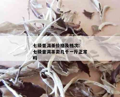 七级普洱茶价格及档次: 七级普洱茶卖几千一斤正常吗