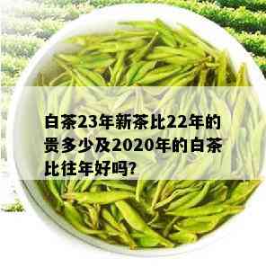 白茶23年新茶比22年的贵多少及2020年的白茶比往年好吗？