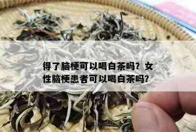 得了脑梗可以喝白茶吗？女性脑梗患者可以喝白茶吗？