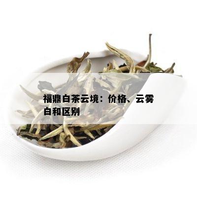 福鼎白茶云境：价格、云雾白和区别