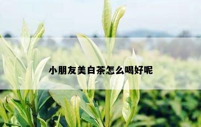 小朋友美白茶怎么喝好呢