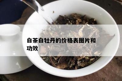 白茶白牡丹的价格表图片和功效