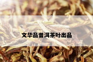 文华品普洱茶叶出品