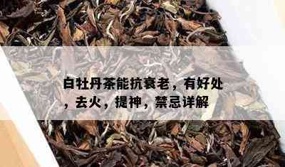 白牡丹茶能抗衰老，有好处，去火，提神，禁忌详解