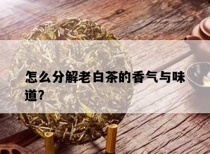 怎么分解老白茶的香气与味道？