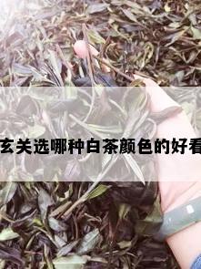 玄关选哪种白茶颜色的好看