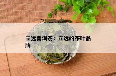 立远普洱茶：立远的茶叶品牌