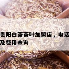 贵阳白茶茶叶加盟店，电话及费用查询